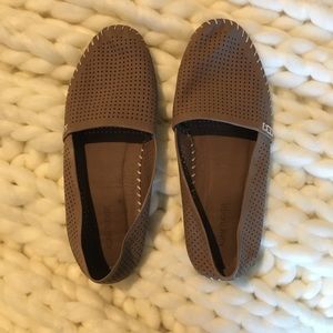 Brown laced moccasins/flats